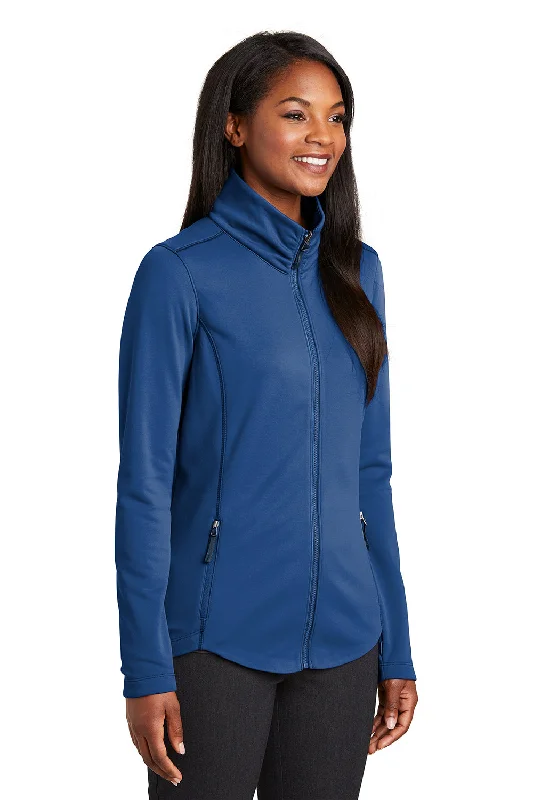 Port Authority Womens Collective Full Zip Smooth Fleece Jacket - Night Sky Blue