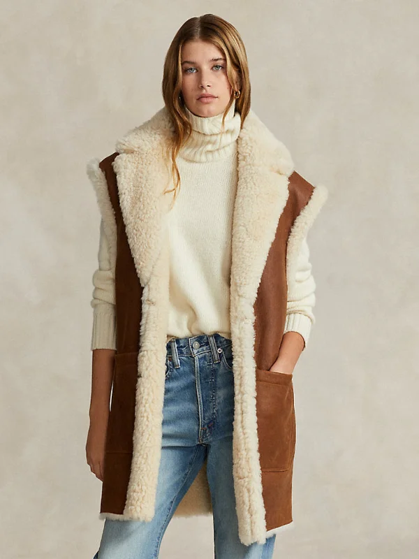 Women's Reversible Shearling Gilet