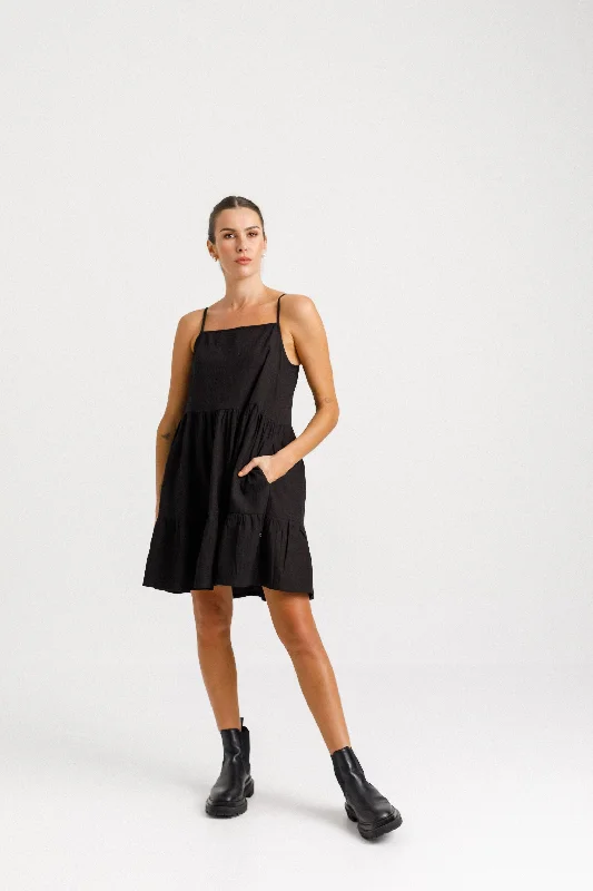 Zig Dress Replen - Black