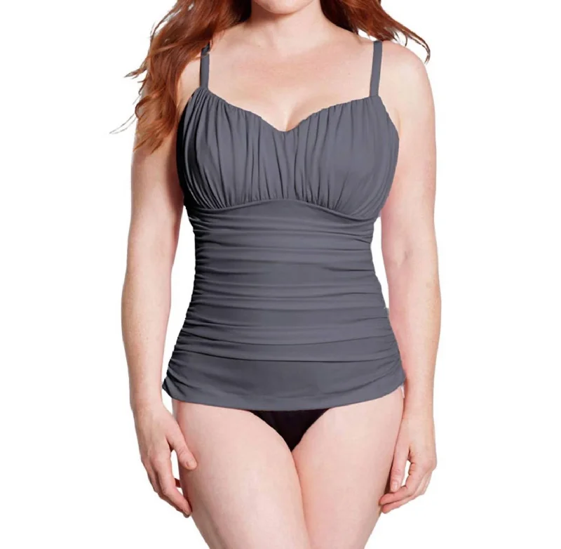 Plus Size Rialto One Piece Swimsuit In Slate