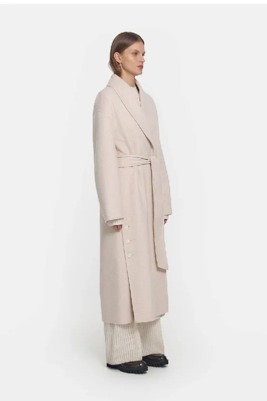 ASCENSION COAT-IVORY MARL