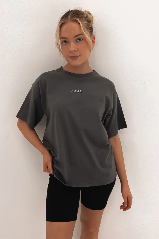 Austin Logo Tee Charcoal