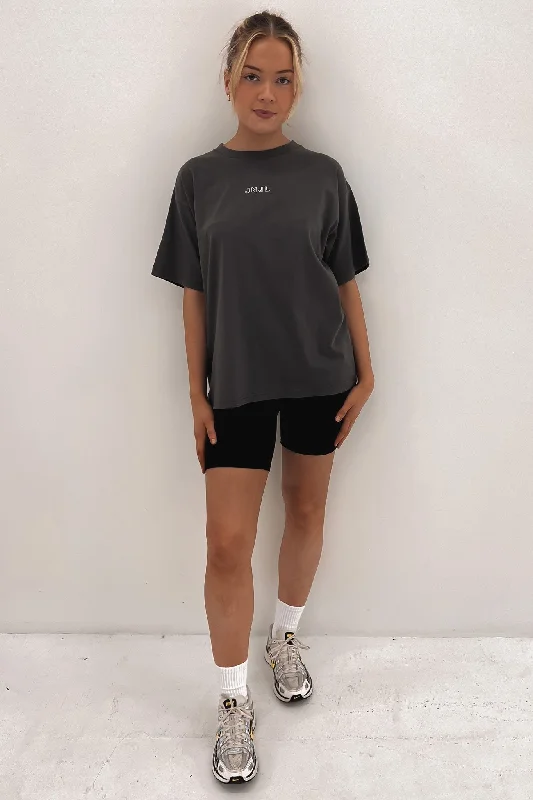 Austin Logo Tee Charcoal