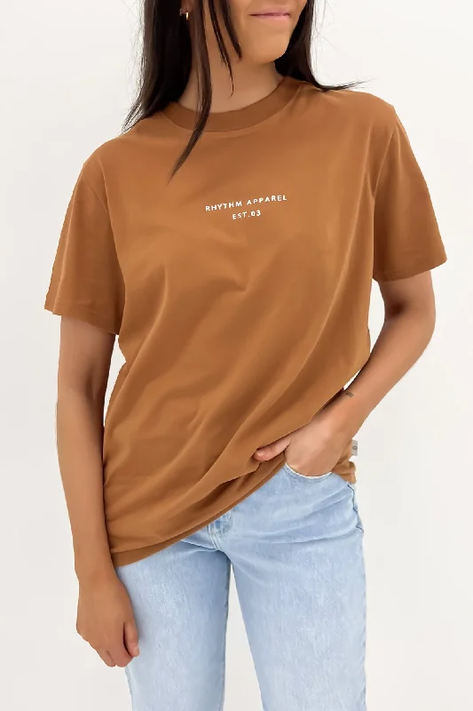 Classic Brand Tee Caramel