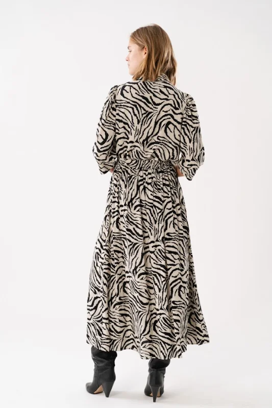 Lollys Laundry Akane Maxi Skirt - Zebra