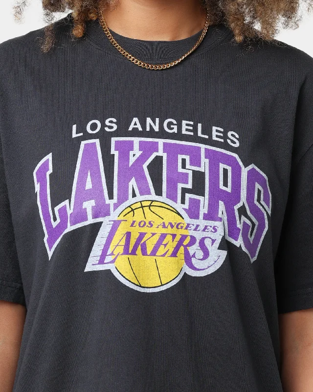 Mitchell & Ness Los Angeles Lakers Vintage Arch Short Sleeve T-Shirt Black