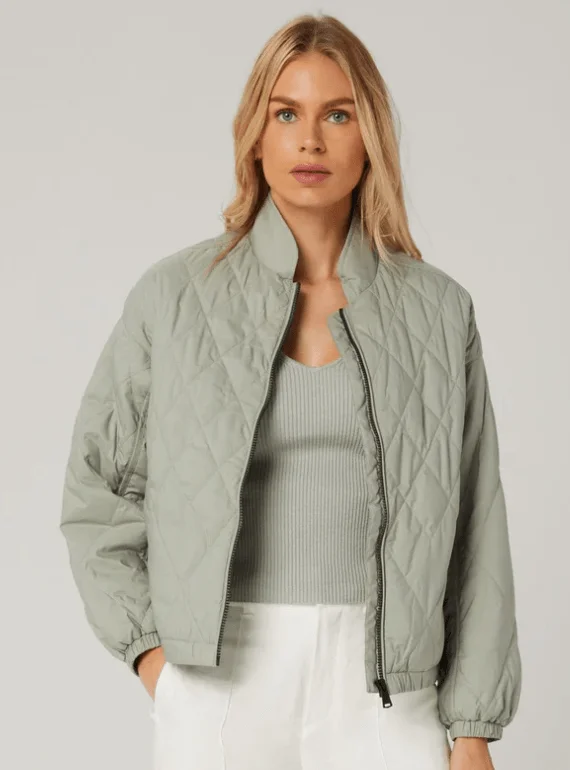 Kaden Crop Jacket | Celadon