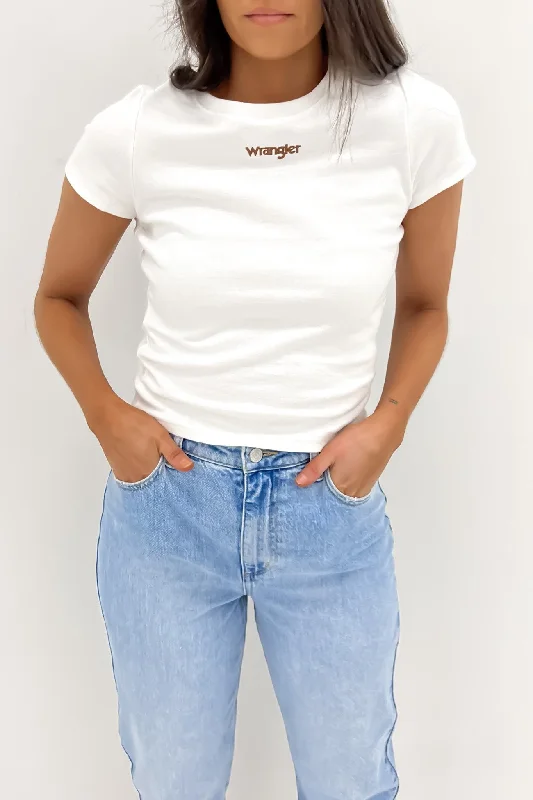 Staple Rib Tee Vintage White