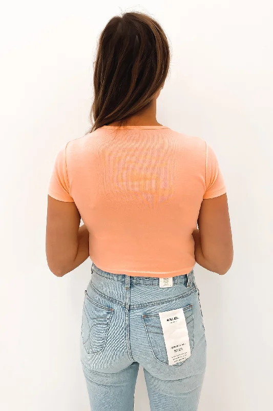 Stock Rib Tee Peach