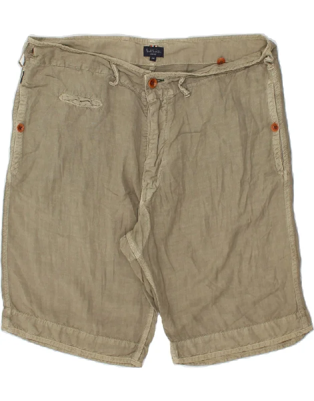 PAUL SMITH Womens Chino Shorts W34 Large  Beige Linen