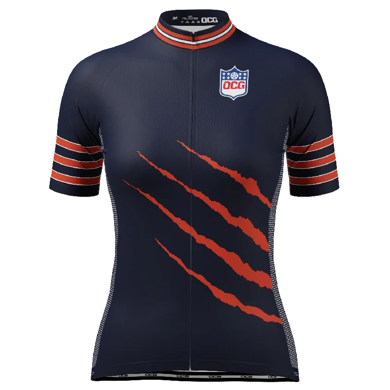 Women's Chicago Football Short Sleeve Cycling Jersey