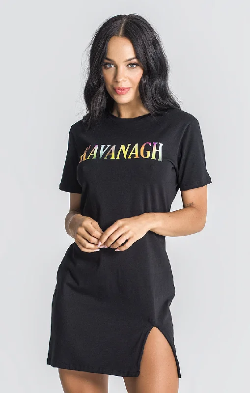 Black Holi Tee Dress