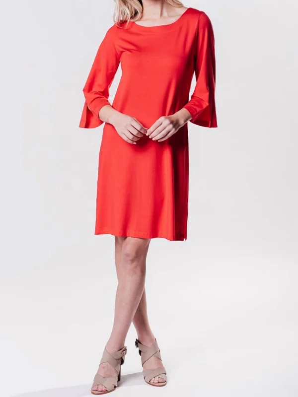 Isabel Dress in Persimmon