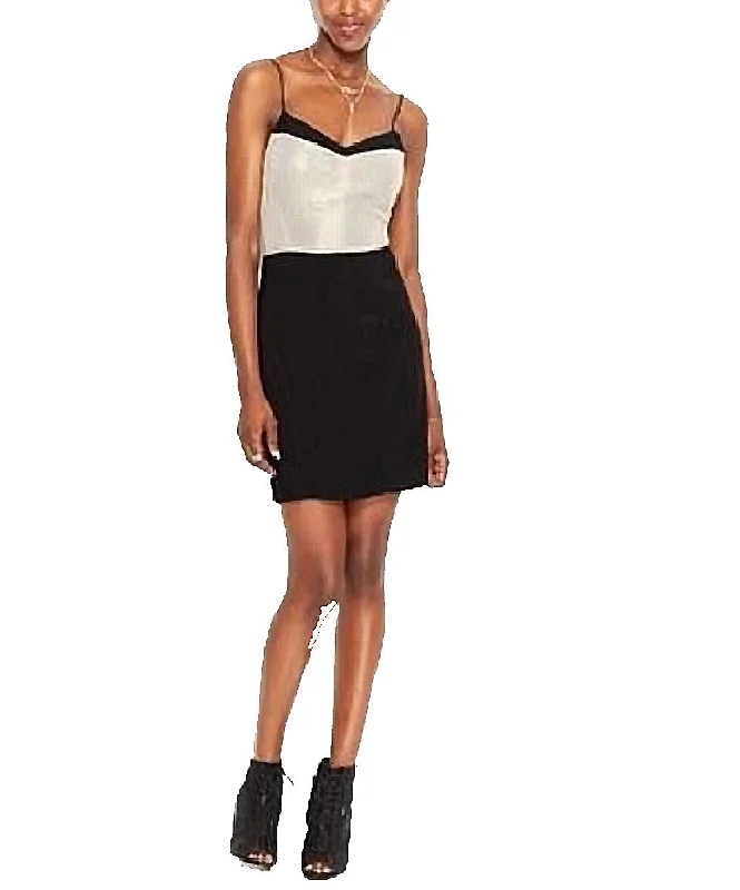 Rachel Roy Women's Snake Mixed-Media Printed Sheath Dress, Black, 12