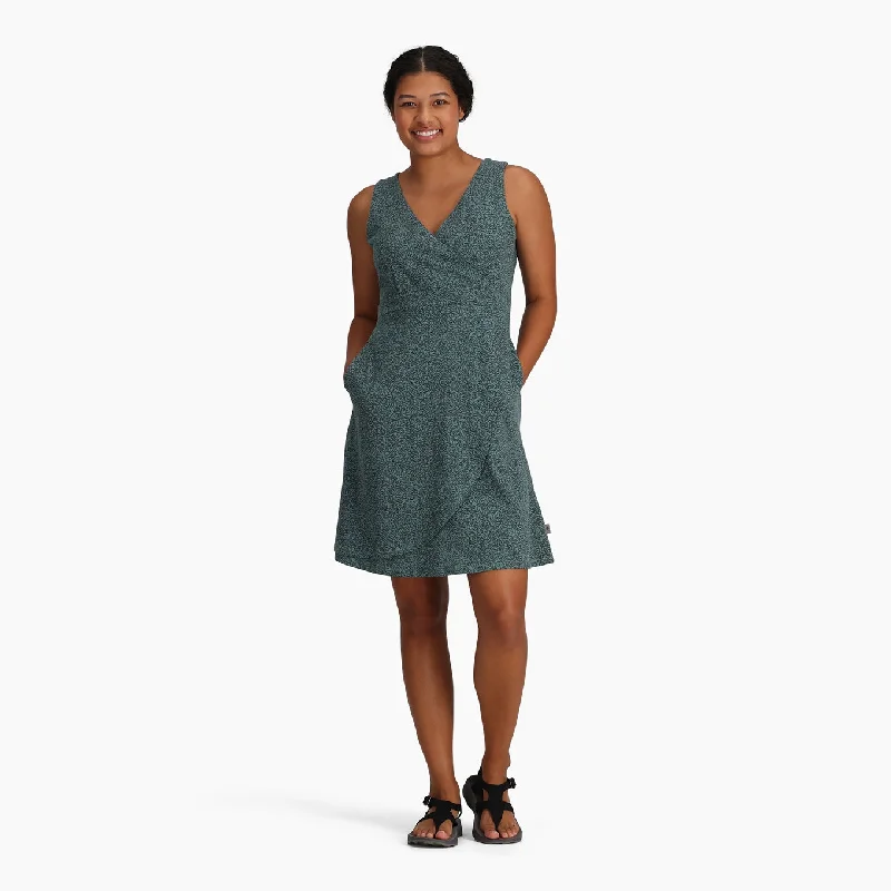 Women's Featherweight Knit Dress - Sea Pine Nisene Print