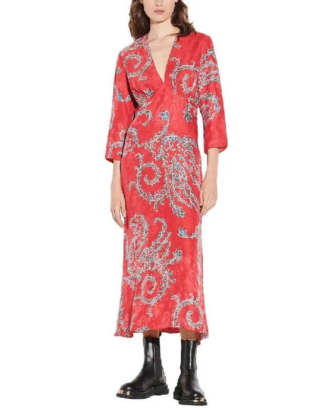 Sandro Silk-Blend Dress