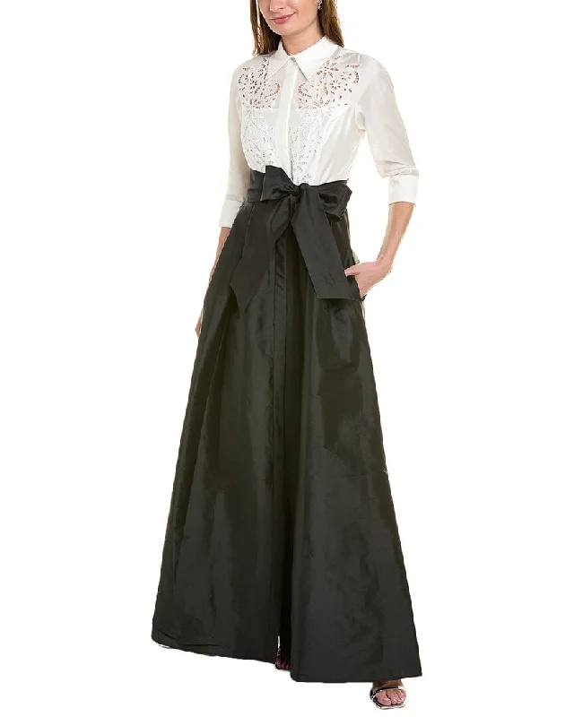 Teri Jon by Rickie Freeman Taffeta Gown