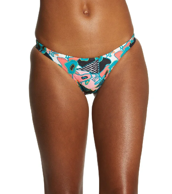 Arena Women's Rulebreaker Free Bikini Bottom Black/Multi Bikini with bow tie, Feminine, Trendy, Comfortable