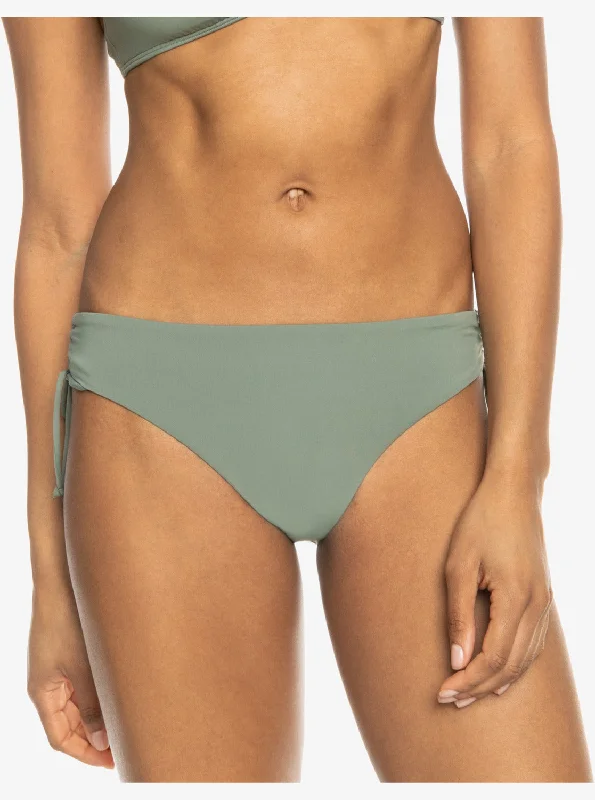 Beach Classics Hipster Bikini Bottoms - Agave Green Button-up bikini, Trendy, Comfortable, Fashionable