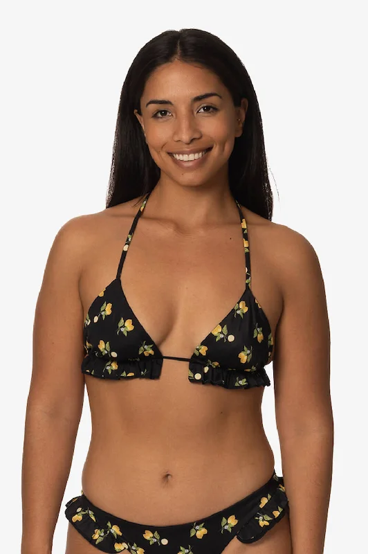 Pavones Bikini Top - Lemon Drop Bikini with straps, Adjustable, Comfortable, Trendy