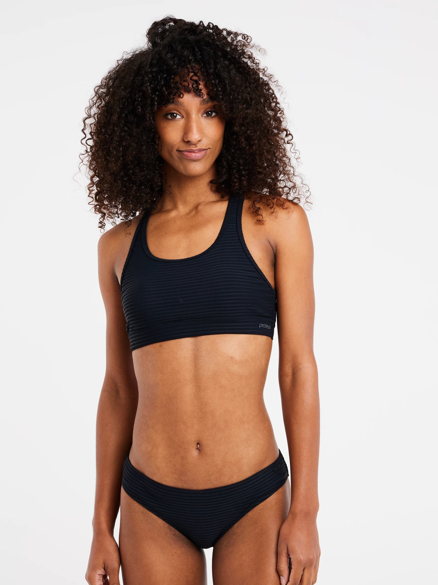 PRT Gulf Surf Bikini - Black Bikini with criss-cross straps, Sexy, Trendy, Comfortable