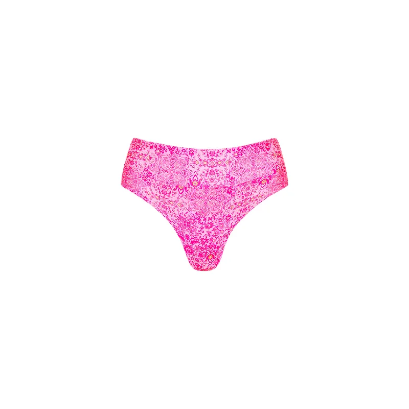 High Waist Cheeky Bikini Bottom - Rose Quartz Sporty bikini, Active, Comfortable, Trendy High Waist Cheeky Bikini Bottom - Rose Quartz Sporty bikini, Active, Comfortable, Trendy