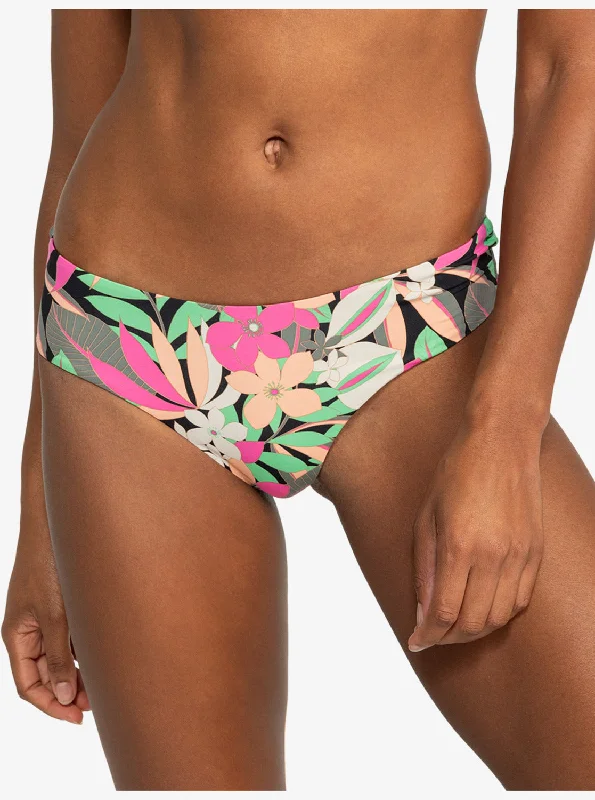 Printed Beach Classics V-Shape Cheeky Bikini Bottoms - Anthracite Palm Song S Off-shoulder bikini, Sexy, Elegant, Trendy