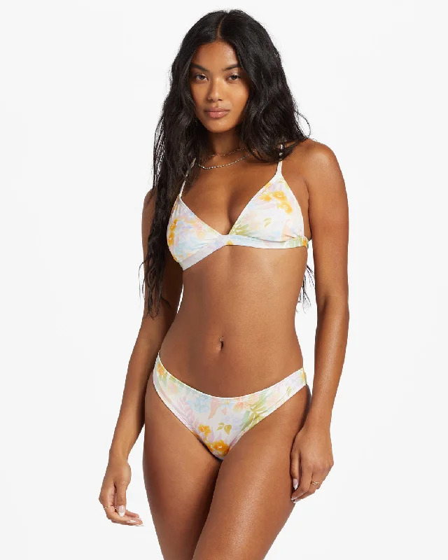 Peaceful Palms Criss Cross Triangle Bikini Top - Multi Crochet bikini set, Boho, Sexy, Trendy