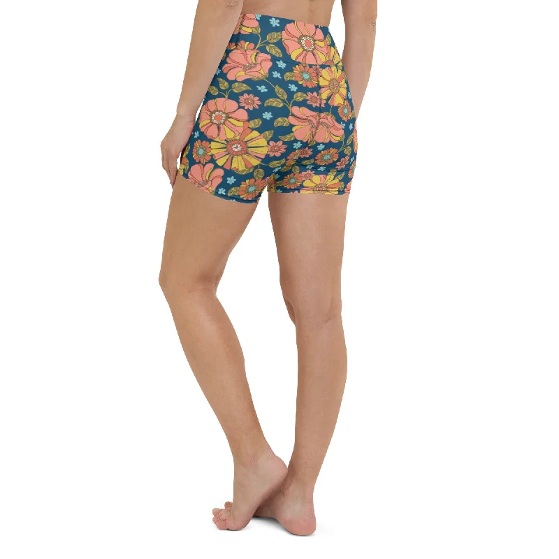 Retro Floral 70s Bike Short Bikini Bottoms Skirted bikini bottom, Feminine, Stylish, Comfortable Retro Floral 70s Bike Short Bikini Bottoms Skirted bikini bottom, Feminine, Stylish, Comfortable