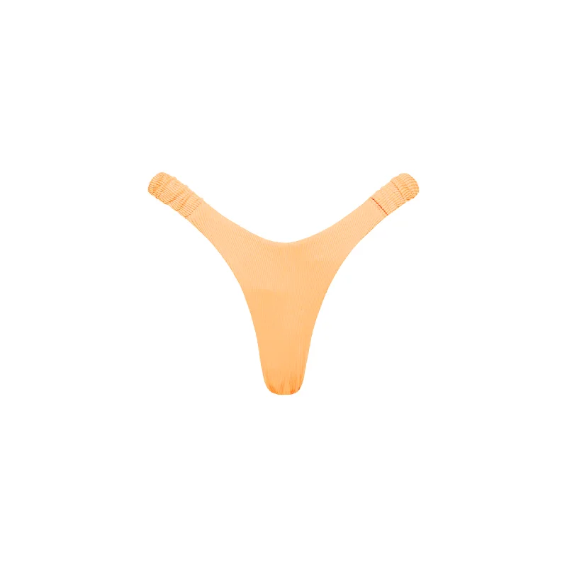 Retro Y Thong Bikini Bottom - Mango Ribbed Bikini with fringe details, Trendy, Fun, Sexy