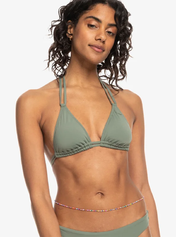 Solid Beach Classics Mini Tikitri Bikini Top - Agave Green Bikini with skirt, Feminine, Trendy, Summer