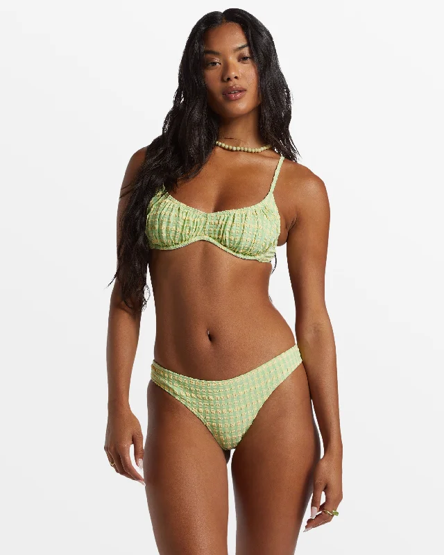 Wave Check Bliss Underwire Bikini Top - Bright Meadow Double strap bikini, Chic, Sexy, Comfortable