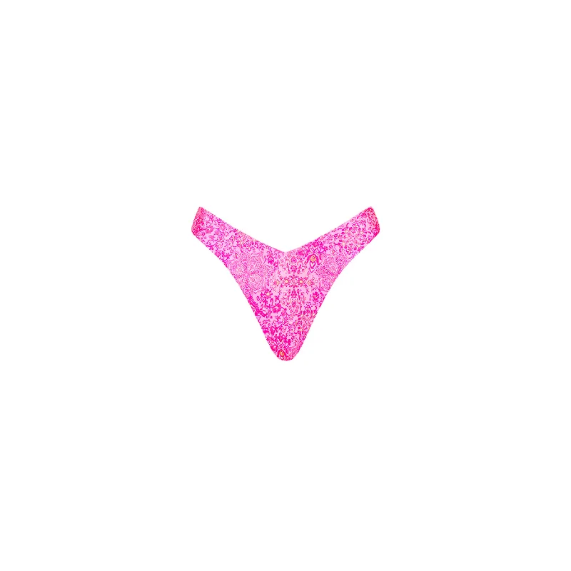 Y Cheeky Bikini Bottom - Rose Quartz Ribbed bikini, Textured fabric, Sexy, Stylish
